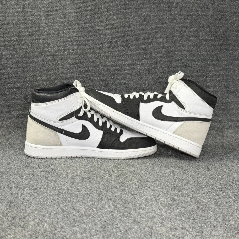 Air Jordan 1 Retro High OG Stage Haze Shoes Men's 10.5 White Grey Black Athletic